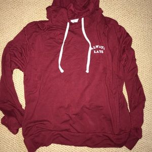 “Always Late” hoodie